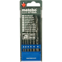 Набор сверл HSS-R по металлу 6 шт. (2-8 мм) Metabo 627160000
