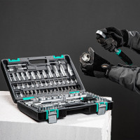 Набор инструментов STELS 1/2, 1/4 CrV, пластиковый кейс 94 предм. 14106