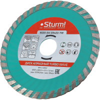 Диск алмазный Turbo wave по железобетону (125х22.2/20 мм) Sturm 9020-04-125x22-TW