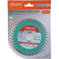 Диск алмазный Turbo wave по железобетону (125х22.2/20 мм) Sturm 9020-04-125x22-TW