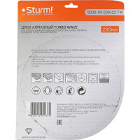 Диск алмазный Turbo wave по железобетону (230х22.2/20 мм) Sturm 9020-04-230x22-TW