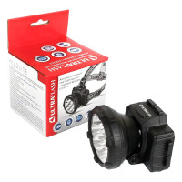 Налобный фонарь Ultraflash LED 5363 (аккум 220В, черный, 9LED, 2 реж, пласт, бокс) 11257
