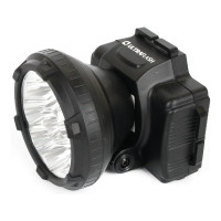 Налобный фонарь Ultraflash LED 5363 (аккум 220В, черный, 9LED, 2 реж, пласт, бокс) 11257