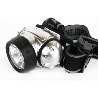 Налобный фонарь Ultraflash LED 5351 (металлик, 7LED, 3 реж, 3XR03, пласт, коробка) 10260