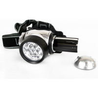 Налобный фонарь Ultraflash LED 5351 (металлик, 7LED, 3 реж, 3XR03, пласт, коробка) 10260
