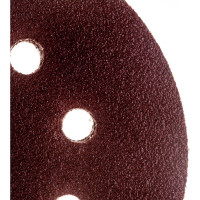 Круг абразивный на ворсовой подложке под липучку (5 шт; 125 мм; P60; 8 отв) MATRIX 73803