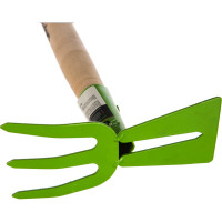 Рыхлитель 3-зубый, загнутый зуб, комбинированный, профиль "трапеция",деревянная рукоятка СИБРТЕХ 62341