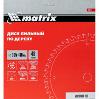 Диск пильный по дереву Professional (305x30 мм; 48Z) MATRIX 73277