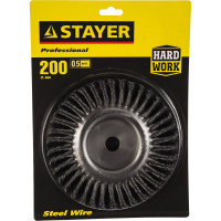 Щетка дисковая для УШМ (200 мм; 22.2 мм) STAYER 35120-200