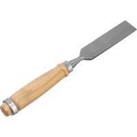 Набор долот-стамесок SPARTA 6-12-18-24 мм, плоские, деревянные ручки 242405