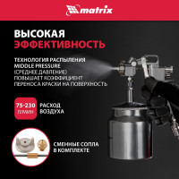 Пневматический краскораспылитель MATRIX 57317