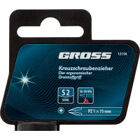 Отвертка GROSS PZ1x75 мм 12156