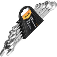 Набор комбинированных ключей SPARTA 6-17 мм, хромированные, 6 шт. 154305