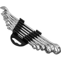 Набор комбинированных ключей SPARTA 6-17 мм, хромированные, 6 шт. 154305