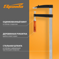 Струбцина SPARTA F-образная, 1000x120x1050 мм 204475