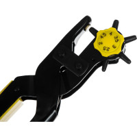 Револьверный дырокол для кожи STAYER PROFESSIONAL усиленный, 6-в-1, 2-4,5мм 22943_z01