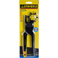 Револьверный дырокол для кожи STAYER PROFESSIONAL усиленный, 6-в-1, 2-4,5мм 22943_z01