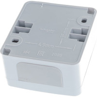 1-клавишный выключатель Systeme Electric ОП Этюд 10А IP44 сер. SchE BA10-041C
