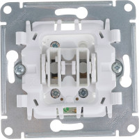 Механизм переключателя Systeme Electric 1-кл GLOSSA с подсветкой белый SchE GSL000163