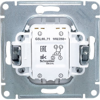 Механизм переключателя Systeme Electric (Schneider Electric) 1-кл. GLOSSA, белый GSL000171
