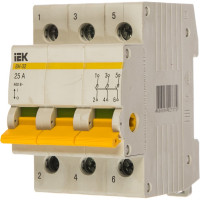 Выключатель нагрузки IEK ВН-32 25А/3П ИЭК MNV10-3-025