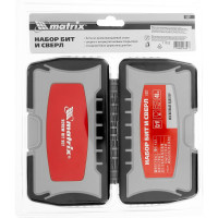Набор бит и свёрл  40 предметов MATRIX 11322