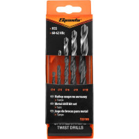 Набор сверл по металлу SPARTA 4-5-6-8-10 мм, HSS,5 шт., пласт. бокс, цилиндрический хвостовик// 723105