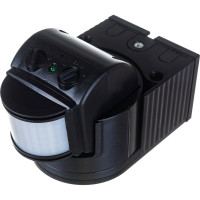 Детектор движения IEK ДД 012 1100Вт угол обз. 180град., дальн. 12м, IP44, черн. LDD10-012-1100-002