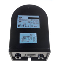 Детектор движения IEK ДД 012 1100Вт угол обз. 180град., дальн. 12м, IP44, черн. LDD10-012-1100-002