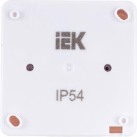 Одноместная розетка IEK с заземляющим контактом, с крышкой, для открытой установки РСб20-3-ГПБб IP54 ERMP12-K01-16-54-EC