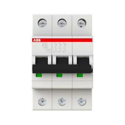Автоматический выключатель ABB S203 кат.B 3P 40А 6kA 2CDS253001R0405