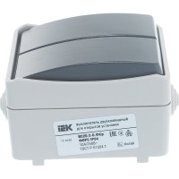 2-клавишный выключатель IEK ОП Форс 10А IP54 ВС20-2-0-ФСр ИЭК EVS20-K03-10-54-DC