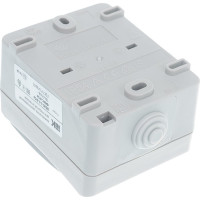 2-клавишный выключатель IEK ОП Форс 10А IP54 ВС20-2-0-ФСр ИЭК EVS20-K03-10-54-DC