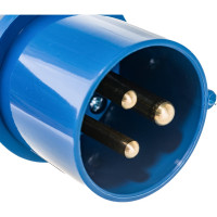 Электрическая кабельная вилка IEK 16А 2P+E 16А 220В IP44 013 ИЭК PSR01-016-3