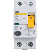 УЗО IEK 2п 40А 300мА ВД1-63 АС ИЭК MDV10-2-040-300