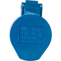 Кабельная розетка IEK 16A 2P+Е 220В IP44 213 ИЭК PSR21-016-3