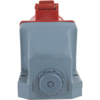 Розетка наружной установки IEK 16А 3P+Е+N 380В IP44 115 ИЭК PSR12-016-5