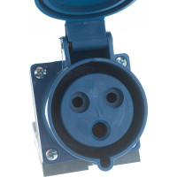 Розетка наружной установки IEK 32А 2P+Е 220В IP44 123 ИЭК PSR11-032-3
