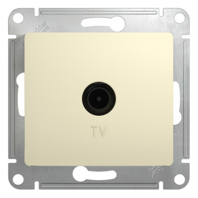 Механизм розетки TV Systeme Electric 1-м GLOSSA проходной 4DB бежевый SchE GSL000292