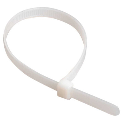 Хомут IEK 2.5x250, нейлон, белый, упаковка 100шт, ИЭК UHH31-D025-250-100