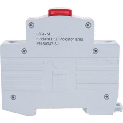 Сигнальная лампа IEK, DIN 1P, красная матрица, ЛС-47М, ИЭК MLS20-230-K04