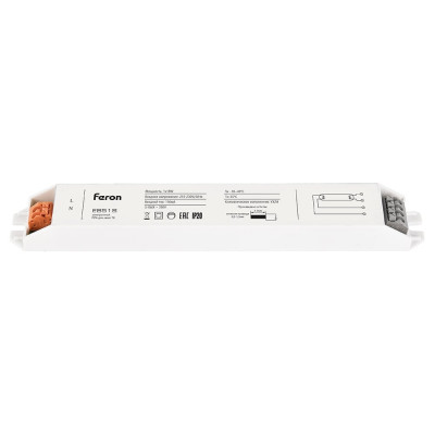 Электронный ПРА FERON EB51S 1х36W T8/G13 230V 195х28х19мм 21521