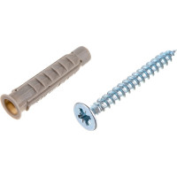 Дюбель с саморезом DKC 4,5x40 мм V6 100 шт CM06522