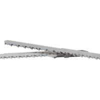 Пилки для электролобзика, Cr-V, по дереву, фанере, ламинату, фигурный рез, EU-хвостовик, шаг 2,5 мм, 75 мм, 2 шт. Kraftool 159514-2,5