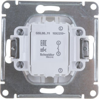 Механизм выключателя Systeme Electric 1-клавишный GLOSSA белый SchE GSL000111