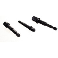 Набор адаптеров для торцевых головок KRAFTOOL Expert 65 мм, 3 предмета, 1/4", 1/2", 3/8" 26775-H3