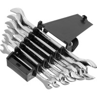 Набор рожковых ключей MATRIX 6-17 мм CrV Elliptical зеркальное хромирование Master 6 шт. 15236