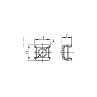 Гайка DKC, закладная, М6, 50шт CM230600