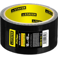 Армированная лента на тканевой основе STAYER черный 50мм х 10м 12086-50-10