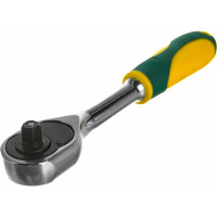 Трещотка FIT IT CrV механизм, пластиковая прорезинная ручка 1/4'' 62375